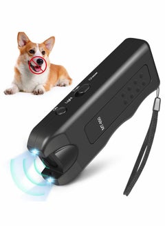 Handheld Dog Repellent, 3 in 1 Anti Barking Device, Ultrasonic Dog Bark Deterrents to Stop Dog Barking and Control Dog Barking with Dual Strobe LED Flashlight for Training Dog
