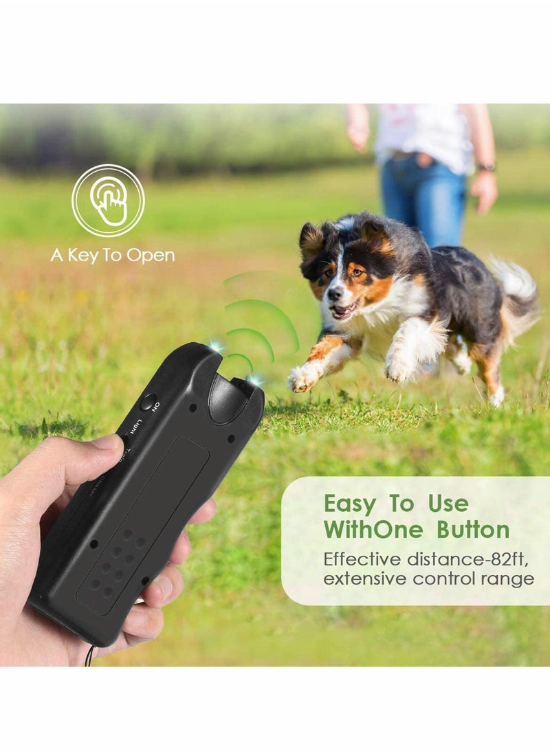 Excefore - Handheld Dog Repellent, 3 in 1 Anti Barking Device, Ultrasonic Dog Bark Deterrents to Stop Dog Barking and Control Dog Barking with Dual Strobe LED Flashlight for Training Dog - Image 1