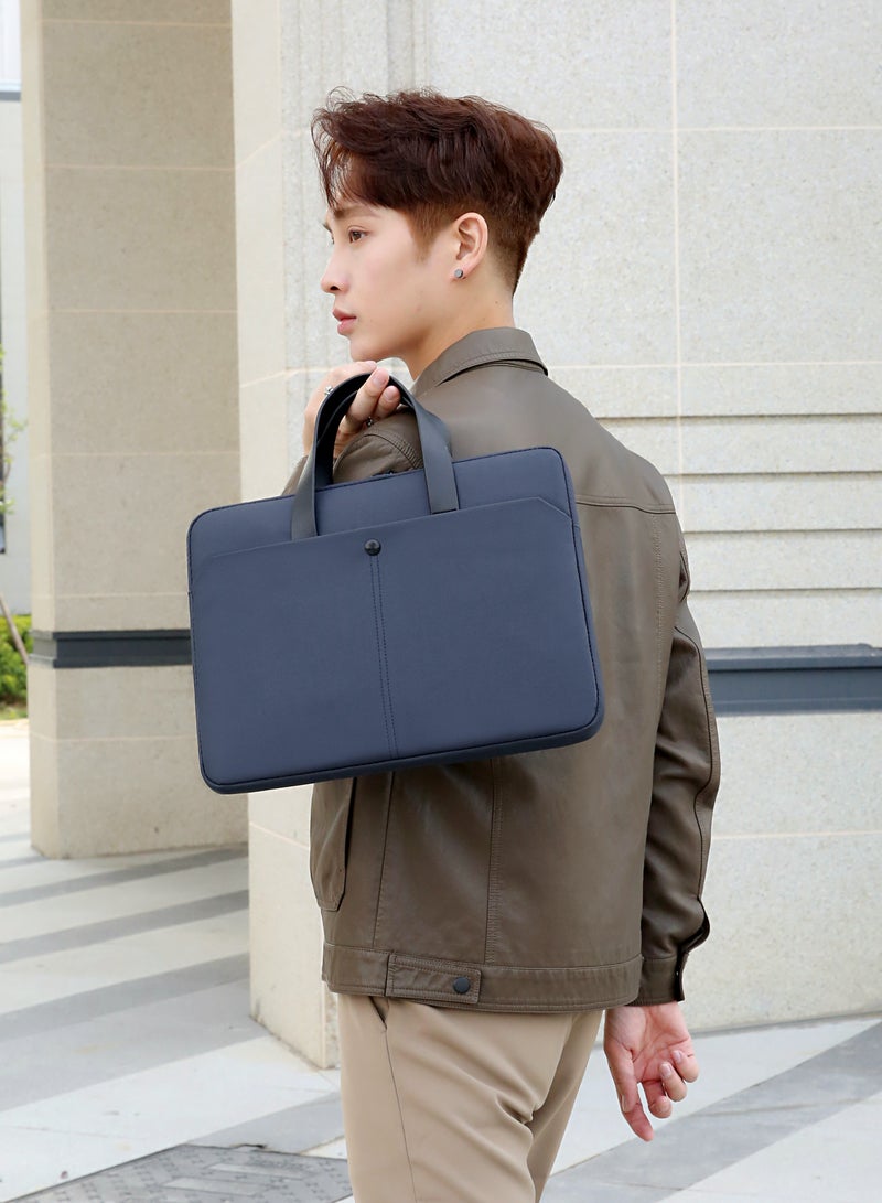 Large Capacity Laptop Bag Business Office Bag, 15 Inch Laptop Briefcase with Shoulder Strap and Luggage Trolley Strap, Lightweight Crossbody Bag for Men Women Travel Business Office, with a detachable shoulder strap.  - Image 2