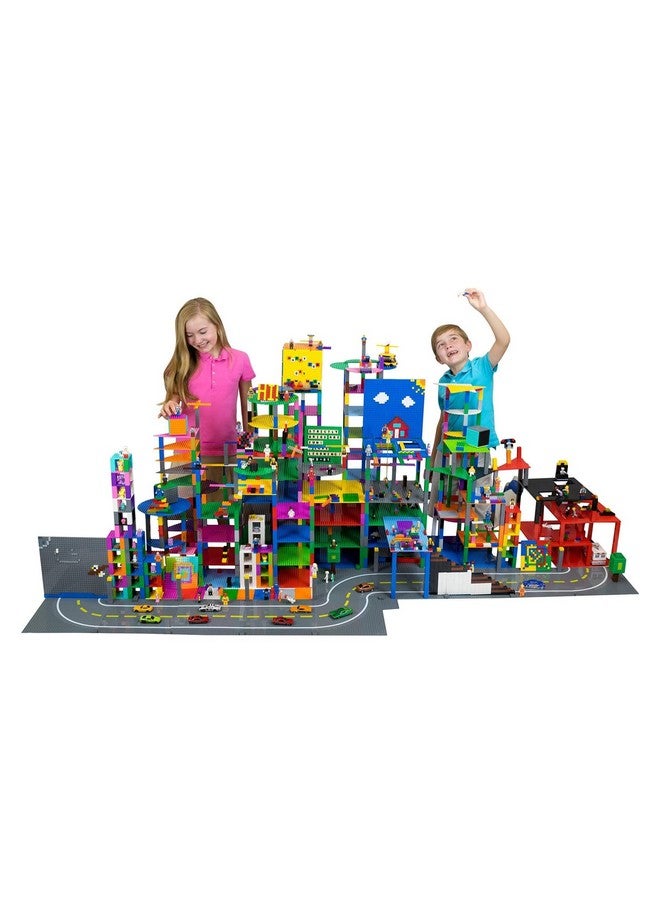 Strictly Briks قطع بناء متوافقة مع ليغو من ستريكتلي بريكس، ألوان شفافة، 1008 قطعة، مجموعة بداية لبناء الطوب الكلاسيكي للأطفال، متوافقة 100% مع جميع العلامات التجارية الرئيسية للطوب - Image 4