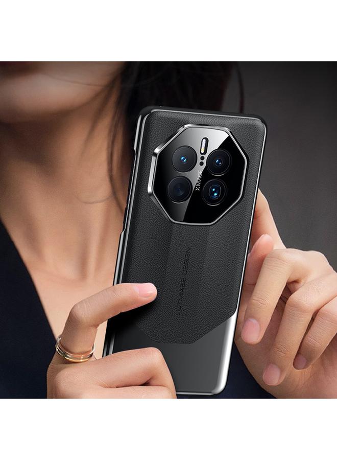 S-TOP Case For Huawei Mate 50 RS Porsche Design Electroplated Imitation Ultimate Design PC + Leather Phone Case - Image 5