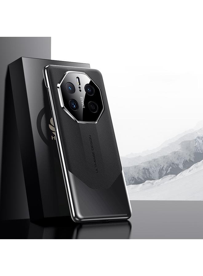 S-TOP Case For Huawei Mate 50 RS Porsche Design Electroplated Imitation Ultimate Design PC + Leather Phone Case - Image 1