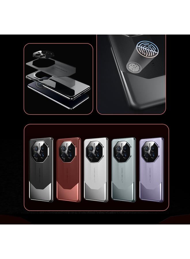 S-TOP Case For Huawei Mate 50 RS Porsche Design Electroplated Imitation Ultimate Design PC + Leather Phone Case - Image 2