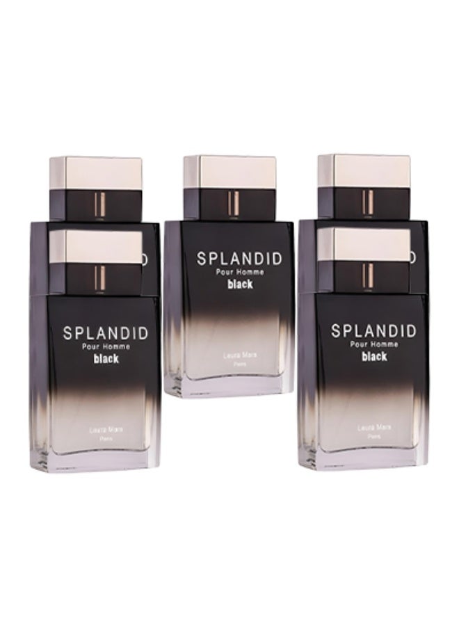 Laura Mars 5 Pieces Splandid Black Perfume For Men 100ml EDT - Image 1