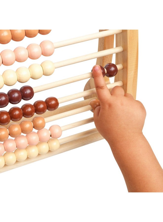 Excellerations Wooden Abacus - Natural - 12"H by 11"W - Kids Math, Counting Beads - Image 4