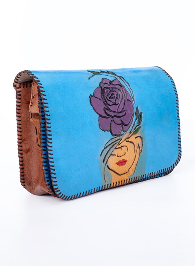 Sheer Fashionable Leather Crossbody Bag - Image 3