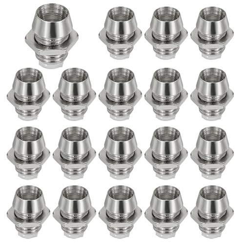 PATIKIL PATIKIL 3mm Emitting Diode Holder, 20 Pcs Aluminum LED Holder Clip Mounting Bracket Socket Cap for Lamp Bulb Bezel  - Image 1