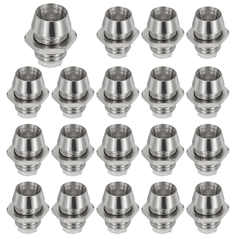 PATIKIL PATIKIL 3mm Emitting Diode Holder, 20 Pcs Aluminum LED Holder Clip Mounting Bracket Socket Cap for Lamp Bulb Bezel  - Image 2