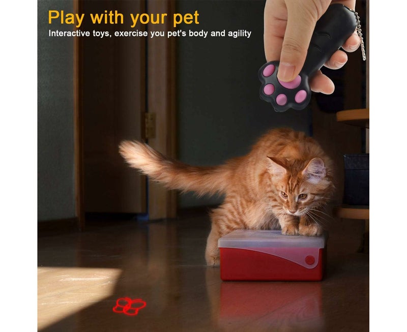 Cat Toy LED Pointer - Multifunctional Chasing Toy, Battery Powered, Black - Image 3
