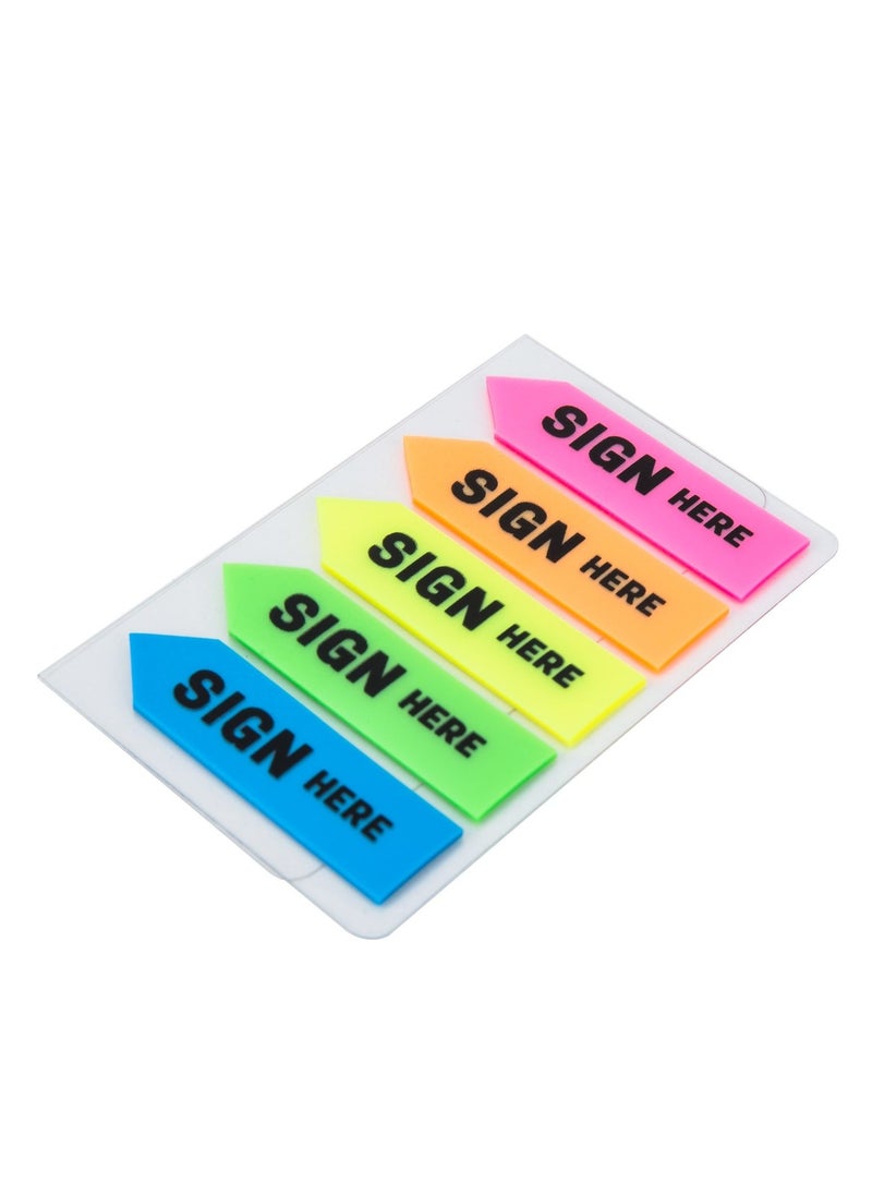 Deli - 600-Piece Sign Here Index Tabs Multicolour - Image 1