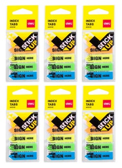 600-Piece Sign Here Index Tabs Multicolour