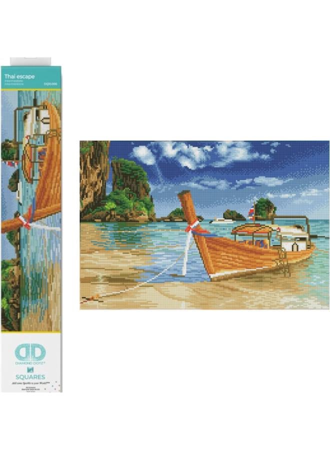 DIAMOND DOTZ DQ10 Intermediate Kit, Thai Escape, 52 x 35cm - Image 1