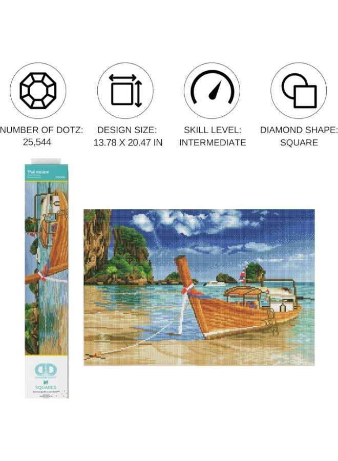 DIAMOND DOTZ DQ10 Intermediate Kit, Thai Escape, 52 x 35cm - Image 2