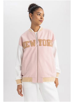 DeFacto Woman Oversize Fit-Nba College Neck Long Sleeve Cardigan  - Image 4