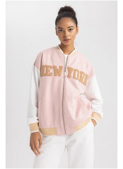 DeFacto Woman Oversize Fit-Nba College Neck Long Sleeve Cardigan  - Image 1
