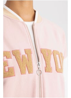 DeFacto Woman Oversize Fit-Nba College Neck Long Sleeve Cardigan  - Image 3