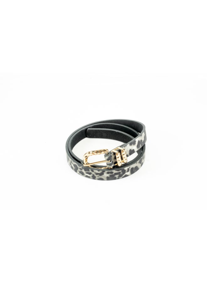 Generic Black Camouflaged Leather Waist Belt for her 110 CM  - Image 1
