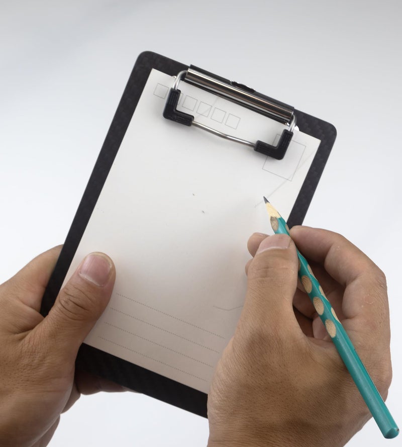 Banjiang Carbon Fiber Mini Clipboard 4x6,Small Clip Boards A6 Memo Size with 304 Stainless Steel Clip,Portable Pocket Clipboards for Home,Restaurants,Supermarket,Offices,Schools,Factory - Image 4