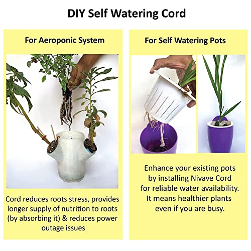 TECHHARK® 4mm Automatic Self Watering Wick Cord, String Rope For Plant Watering (30 feet) - Image 2