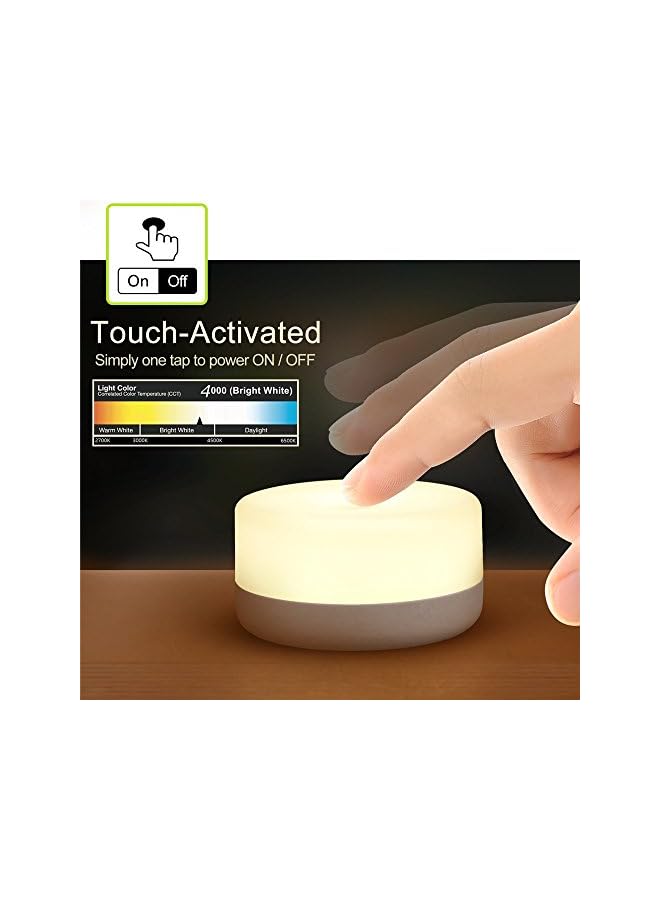 The Bros ضوء ليلي للأطفال، ضوء لمسي صغير قابل لإعادة الشحن، أضواء LED ليلية لاسلكية للأطفال، مصباح محمول بجانب السرير للرضاعة، مصباح حضانة قابل للتعتيم - Image 3