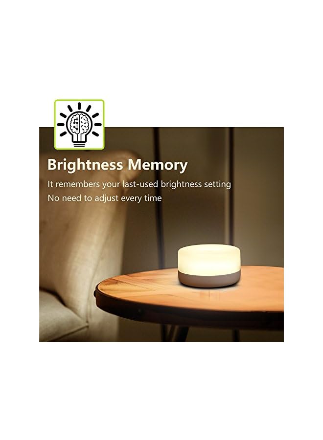 The Bros ضوء ليلي للأطفال، ضوء لمسي صغير قابل لإعادة الشحن، أضواء LED ليلية لاسلكية للأطفال، مصباح محمول بجانب السرير للرضاعة، مصباح حضانة قابل للتعتيم - Image 5