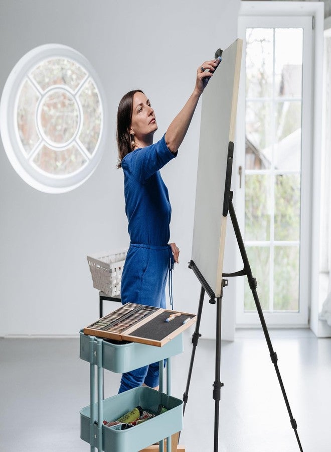 RRFTOK Art Easel for Painting and Display - 2pcs Adjustable Floor 66 Inch Folding Aluminum Easel Stand for Sign - Table Top Canvas Stand - Portable Drawing Paint Heavy Duty for Artist Adults Holder or Teen - Image 4