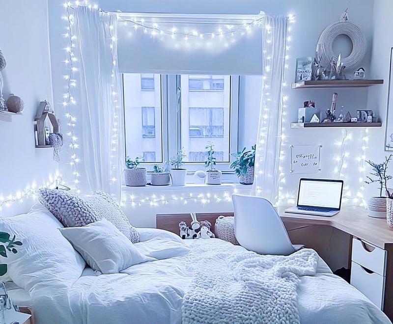 Desidiya® 12 Meter (39Ft) LED Rice String Lights – White Fancy Decorative Fairy Lights for Indoor Outdoor Use, Bedroom, Wedding & Festival Ambience Pack of 1 - Image 3
