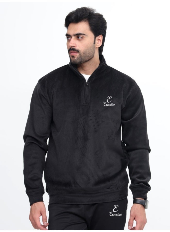 Executive LLC Velvet zip shirt in corduroy style fabric. Much comfortable for casual use like sweatshirt - Image 1