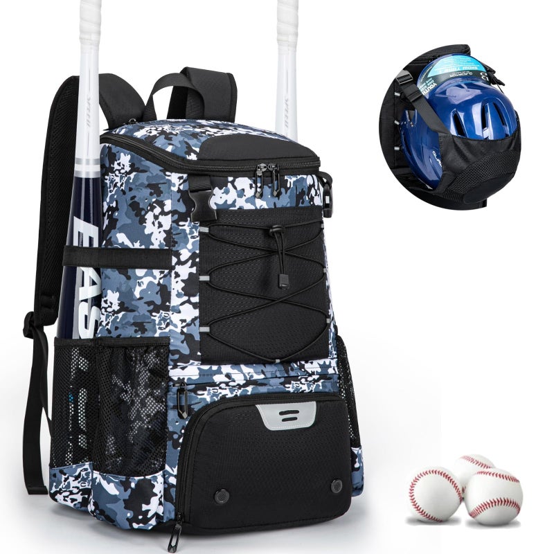 KAVIGOR Baseball Bag for Youth and Adult, Softball Backpack 40L Large Capacity, Bat Backpack with Shoes Compartment and Hidden Helmet Holder - Image 1