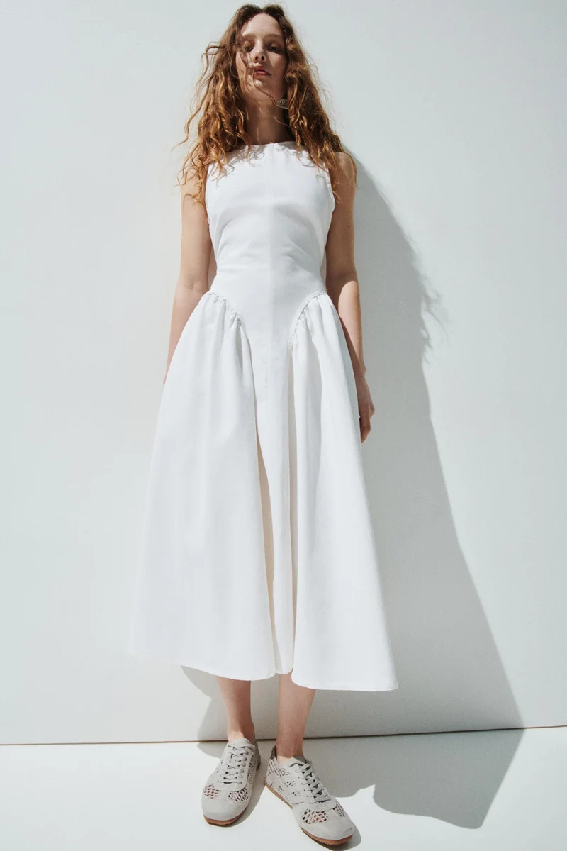 H&M Open-back denim dress