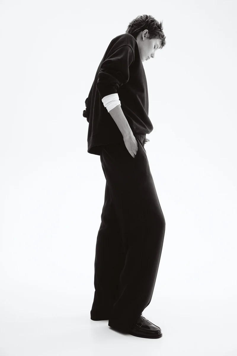 H&M Straight crease-leg trousers