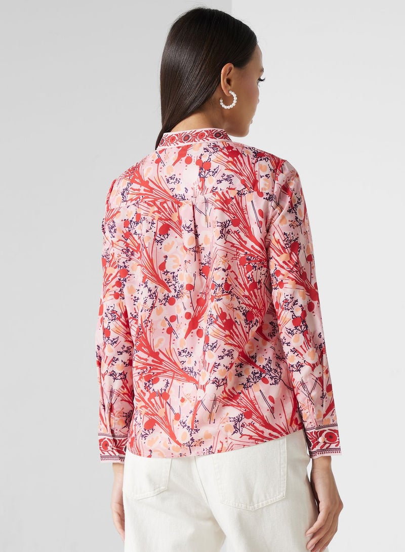 ELLA Printed Button Down Shirt - Image 2