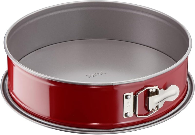T-fal Tefal Delibake Springform Cake Tin, 25 cm, Red Carbon Steel Bakeware, Easy to Clean, 2 Years Warranty, J1641314 - Image 1