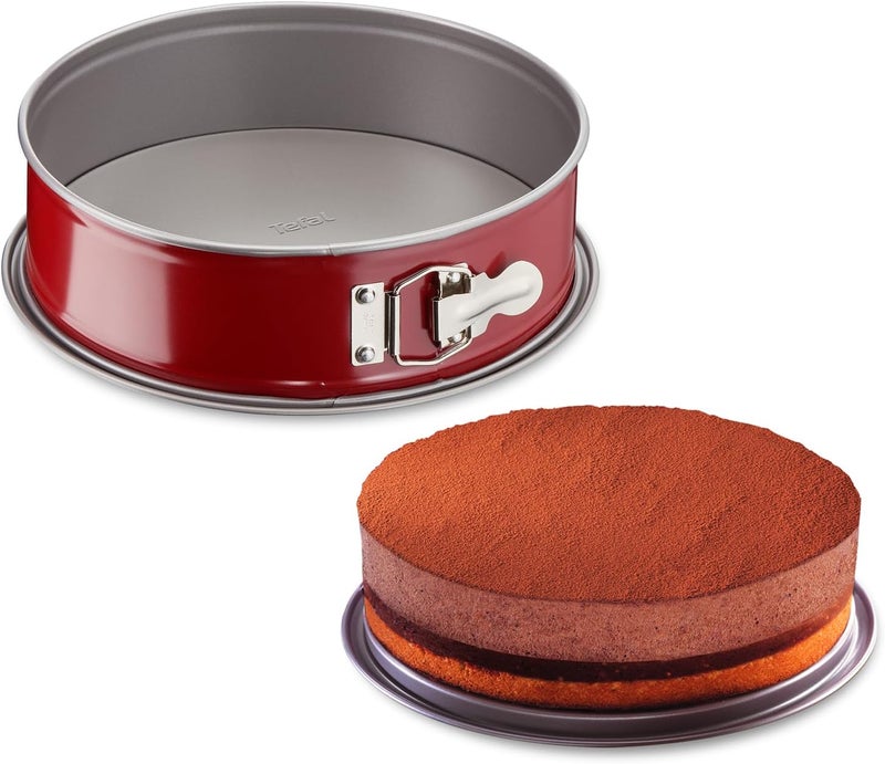 T-fal Tefal Delibake Springform Cake Tin, 25 cm, Red Carbon Steel Bakeware, Easy to Clean, 2 Years Warranty, J1641314 - Image 4
