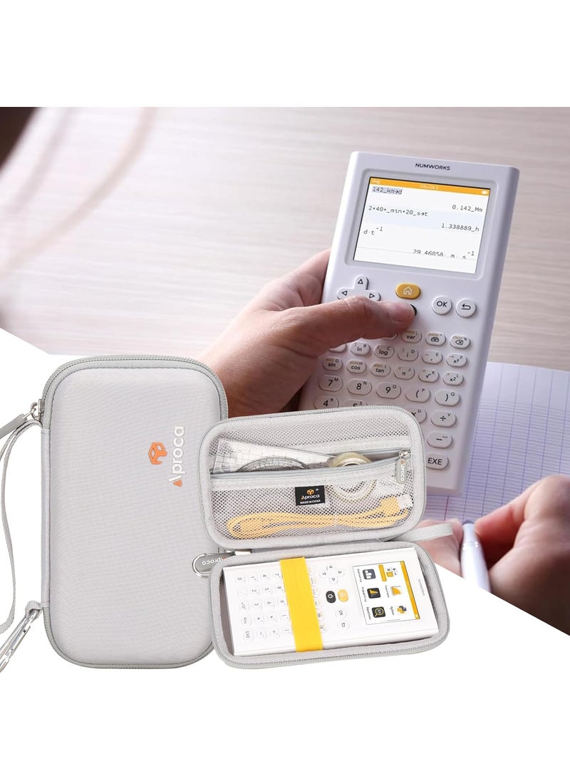 Aproca Aproca Grey Hard Storage Portable Case for NumWorks Graphing Calculator  - Image 5