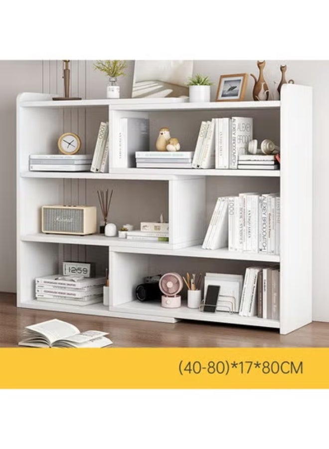 زي سي إم - هابي Adjustable Desktop Bookshelf with 90 Degree Rotation Multi Color Desk Storage Organizer for Home Office and Dormitory - Image 2