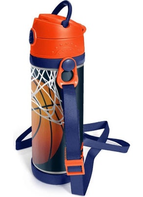 Kids Dark Blue Orange Basketball Patterned Steel Thermos with Straw 500 ml 11927 - pzsku/ZF69D58F87EF6FFBDAC49Z/45/_/1728061467/91b6575c-fccf-4a69-81c4-6e29c1384be6