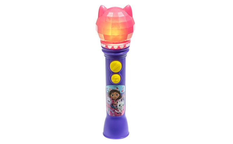 eKids DreamWorks Gabby's Dollhouse Toy Microphone for Kids, Musical Toy for Girls with Built-in Song, Great Stocking Stuffers for Kids - Image 1