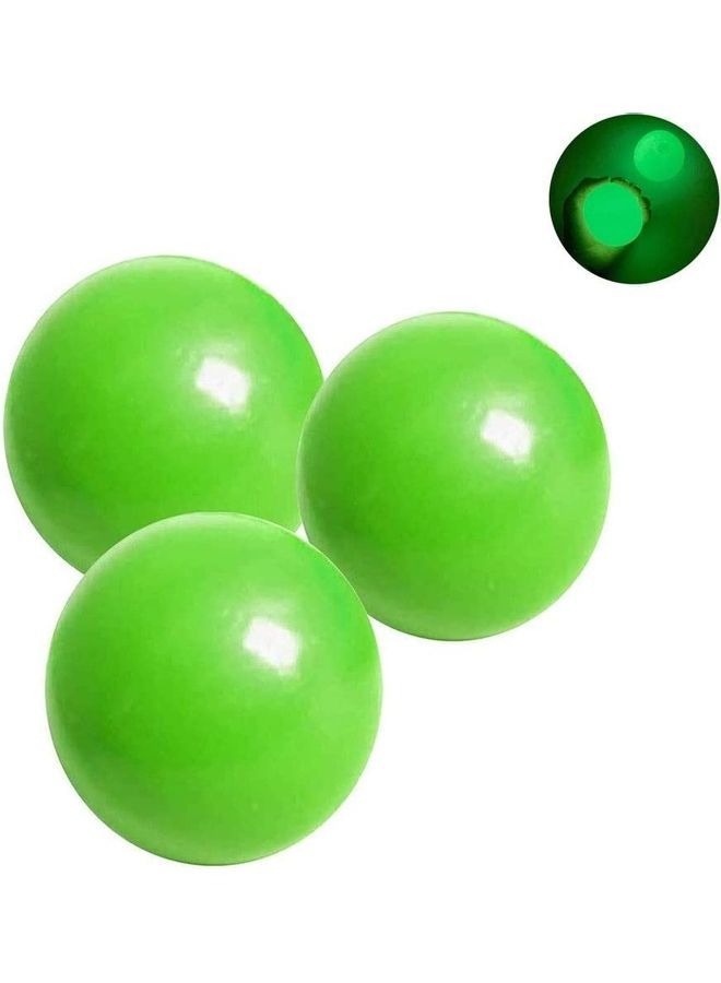 NIBEMINENT 3-Piece Glowing Stress Relief Sticky Balls - Image 1
