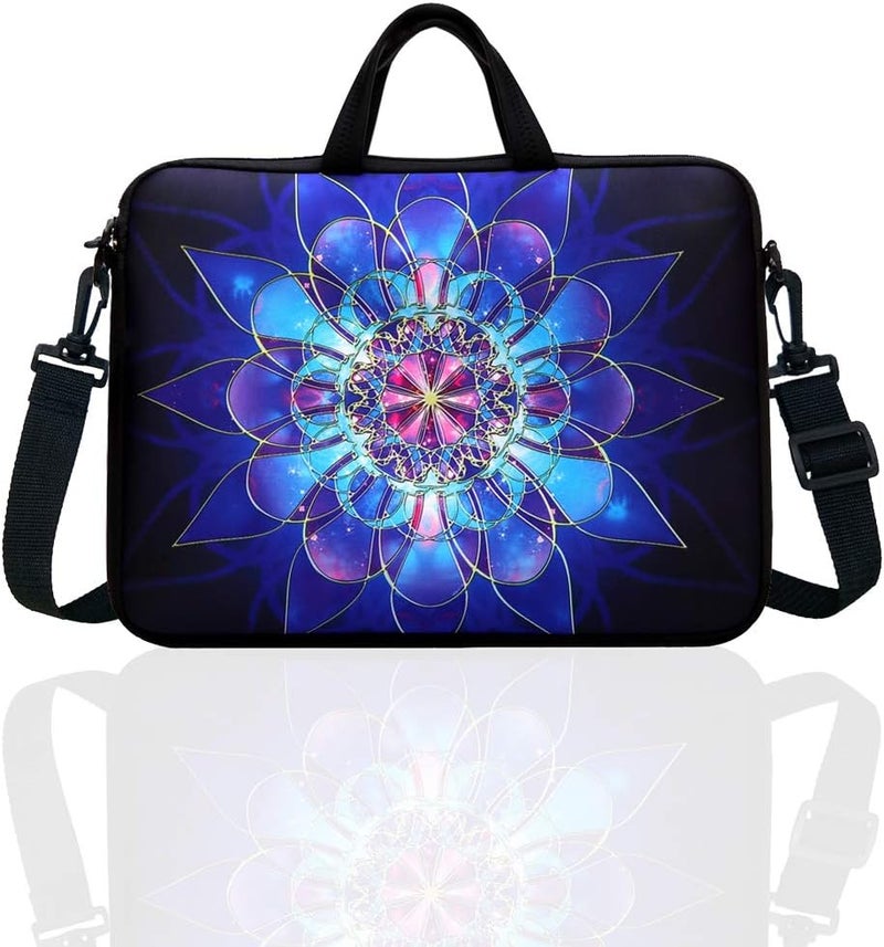 TAIDY 10-Inch Laptop Shoulder Bag Sleeve Case with padded handle for 9.6” 9.7" 10" 10.1" 10.5" Ipad/Netbook/Tablet/Reader (Blue) - Image 1