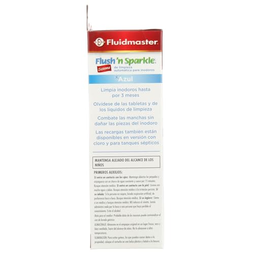 Fluidmaster 8100 Flush 'n Sparkle Automatic Toilet Bowl Cleaning System with Blue Cartridge, Upgraded Version - Image 5