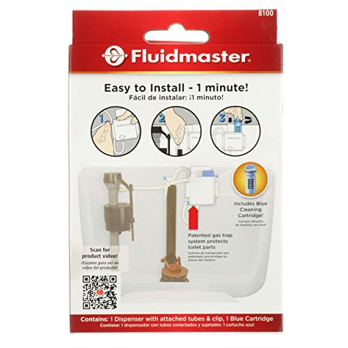 Fluidmaster 8100 Flush 'n Sparkle Automatic Toilet Bowl Cleaning System with Blue Cartridge, Upgraded Version - Image 2