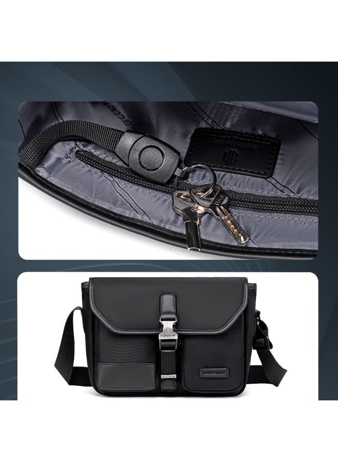 ARCTIC HUNTER Durable Sling Bag Anti-Theft Water Repellent Durable Stylish Shoulder Bag with Multiple Compartments for Casual/ Daily/ Travel, KB00827, Black - Image 5