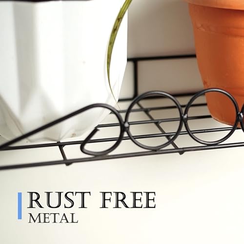 D&V ENGINEERING - Creative in innovation D&V Engineering Metal wall fixing wall mounting wall hanging plant planter pot stand bracket for Balcony(51 x 21cm) (Set of 2) - Image 5