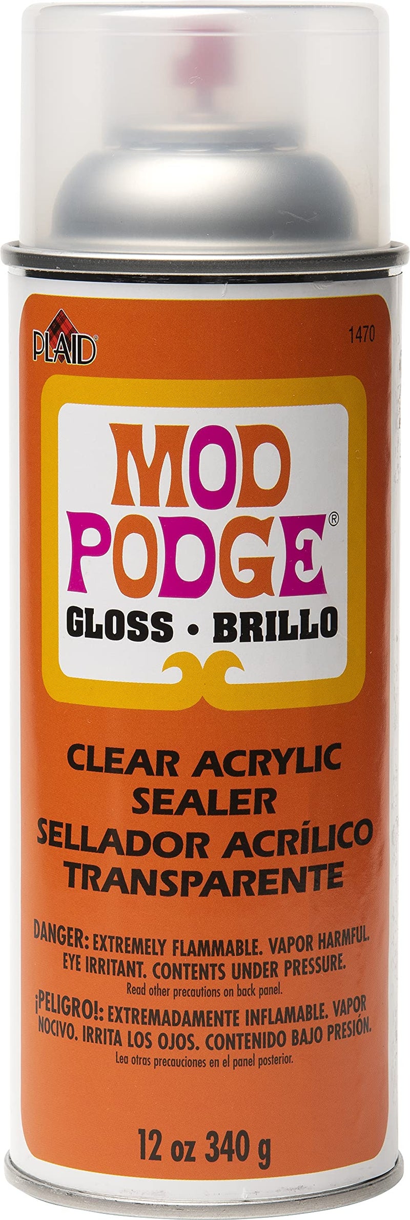 Mod Podge Spray Acrylic Sealer that is Specifically Formulated to Seal Craft Projects, Dries Crystal Clear is Non-Yellowing No-Run and Quick Drying, 12 ounce, Gloss - Image 1