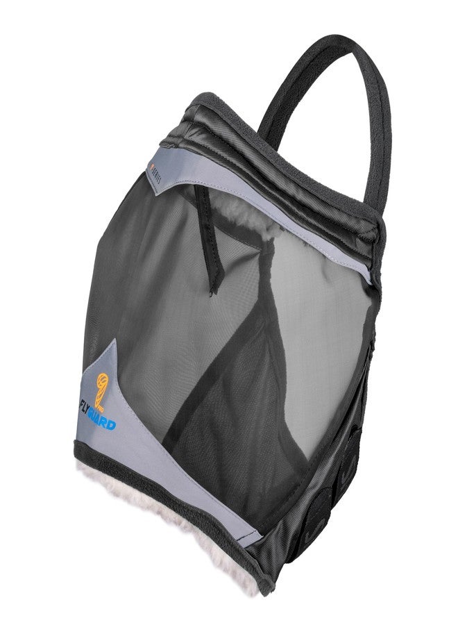 شيريس قناع الذباب بدون أذن من شايرز فلاي جارد برو ذو الشبكة الدقيقة - مقاس صغير | بوليستر خفيف الوزن للحماية من الذباب والحشرات | شبكة مسامية مقاومة للأشعة فوق البنفسجية للاستخدام في المرعى والإسطبل | لون أسود فاحم - Image 3