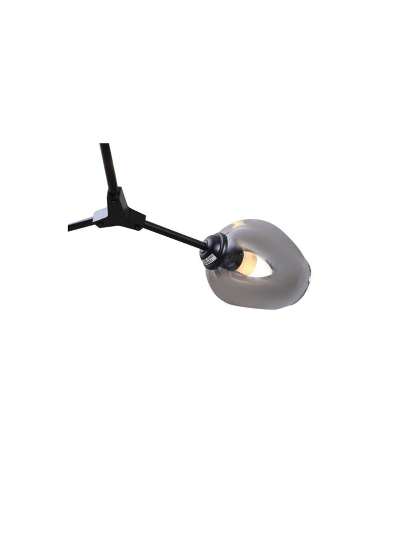 Pan Home Adams 5 Light E27 Pendant Lamp 75x105x45cm - Black - Image 5