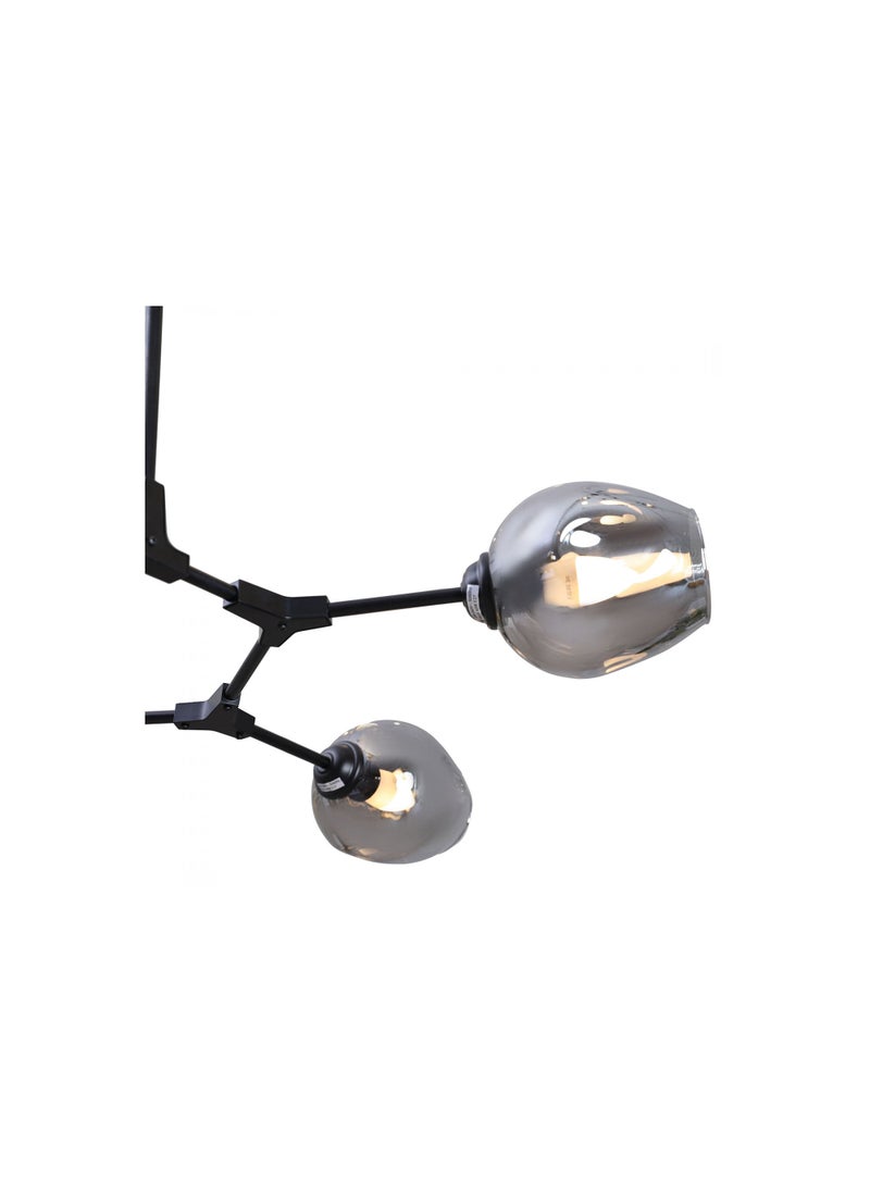 Pan Home Adams 5 Light E27 Pendant Lamp 75x105x45cm - Black - Image 3