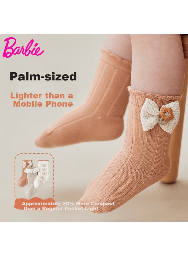 Barbie Baby Cotton Socks Seamless Short Socks 1-3 Years Newborn Mid-calf Socks Girls Long Socks Spring Autumn Winter - Image 1
