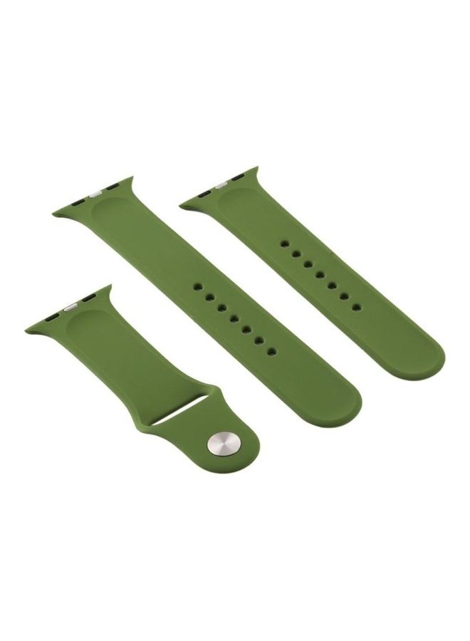 نيبمينينت سوار ساعة بديل بتصميم عرقي لسلسلة ساعات أبل 1/2/3/4/5/6/7/SE مقاس 38/40/41 مم أخضر بينوود - Image 3